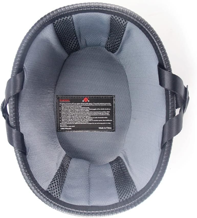 Miniatura 4 de Casco de motocicleta alemán, medio casco para adultos, casco abierto, casco de media cara vintage aprobado por DOT para cruisers, scooters y