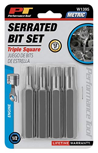 Performance Tool W1395 4-Piece Metric Bit Set
