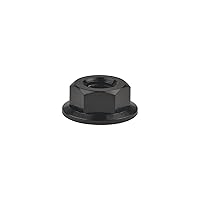 Vista 3 de Titanium DIN6923 M5 M6 M8 M10 M12 M14 M16 - Juego de 6 tuercas hexagonales (paso M5, 0.031 in, negro)