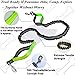 W-UNERVERE Hands Free Dog Leash with Reflective Stitches for Large, Medium & Small Breeds | Running Leash for Dogs with Shock Absorbing Bungee & Adjustable Waist Belt | Up to 150 lbs Weight Capacity