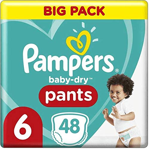 Pampers Baby-Dry Pants 6, 48 pieluszek z jeleniami, 15 kg +