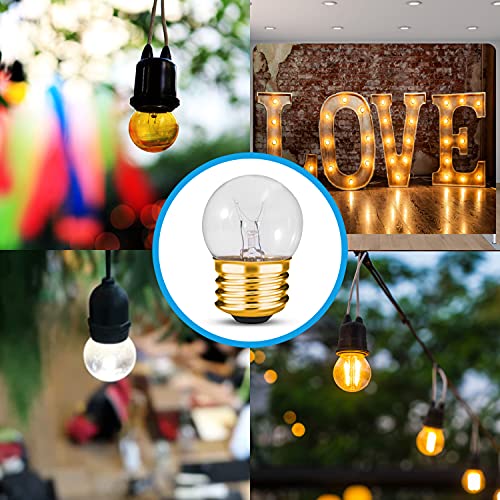 Ohlectric S11 Indicator Night Light Bulbs - 7.5W - 130V - Incandescent Light Bulbs - E26 Base - 40L - 2500 Average Hours - Bulbs For Home Decor - Clear - Pack Of 10 - Ol-45576 #TOP5