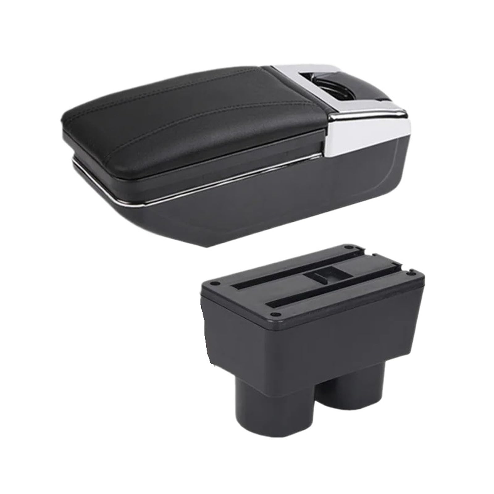 UMDJJU For Toyota For Avanza For Rush Car Armrest Box Storage Interior Dedicated Retrofit Accessories Car Centre Console Armrest Box(A black line NO USB)