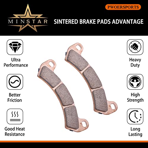 Sintered Brake Pad Change Kit 2206025 & 2205949 For Polaris 2016-2021 Rzr Xp Turbo(All Model), Rzr Xp 4 Turbo(All Model), Rzr Xp Turbo S(All Model) #TOP5