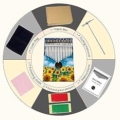 Hearda Kalimba 17 clés Instrument de Musique, Portable Pouce Piano Africain Marimba Kalimba Cadeau Kit avec Accordeur… - Les Beatles, Paul McCartney, John Lennon, RIngo Starr, George Harrison Hearda Kalimba 17 clés Instrument de Musique, Portable Pouce Piano Africain Marimba Kalimba Cadeau Kit avec Accordeur… – Image 2