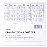 6 Stück Scheckregister für persönliches Scheckbuch