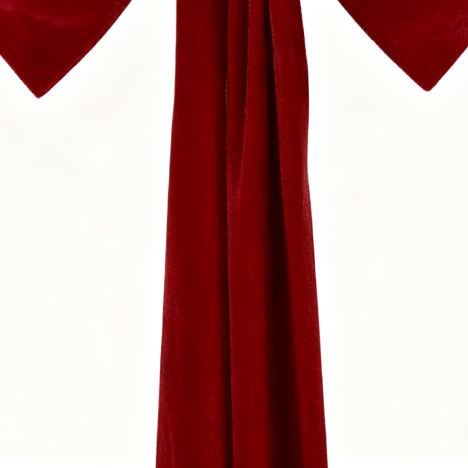 Weihnachtsbaum Spitze Schleife Rote Festdekoration | Topper Aus Samt In Form Einer Schleife Für Weihnachtskranz, Tür, Girlande, Schrank, Zuhause, Bauernhaus, Bankett Und Party