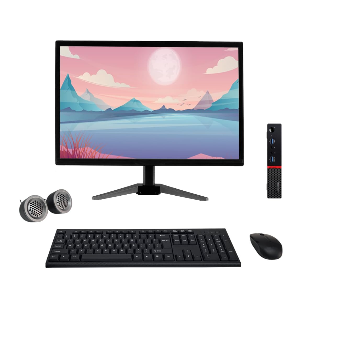 (Refurbished)Lenovo ThinkCentre Tiny 19" HD All-in-One Desktop Computer Set (Intel i5 6th Gen| 16 GB RAM| 512 GB SSD| 19" HD LED Monitor| Wireless KB & Mouse| Speakers| WiFi| Windows 11| MS Office) (B0CXNC1F8Z) Amazon Price History, Amazon Price Tracker