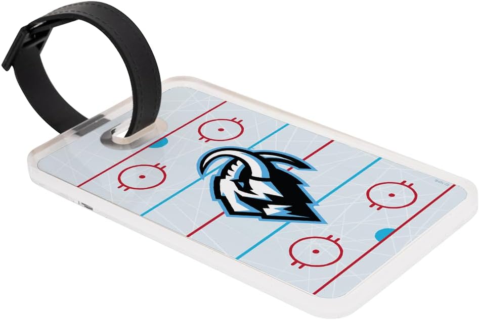 Desert Cactus Utah Mammoth Luggage Tag – Official NHL National Hockey League Travel ID Label for Suitcases, Bags, and Carry-Ons (Acrylic Luggage Tag A)