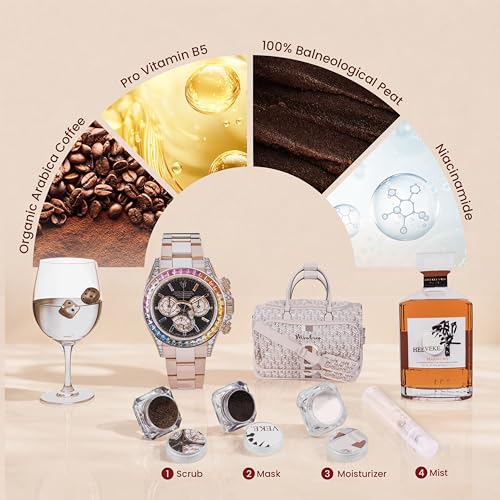 Image of Mintree 4 in 1 Coffee Detan Skin Care Kit for Hydrating skin, Gift set for Men