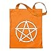 Kiwistar pentacle Sac de jute - imprimé Proverbes Motifs de énonciations Sac en coton Sac à provisions de remise en forme à l'école suspendu sur une longue poignée