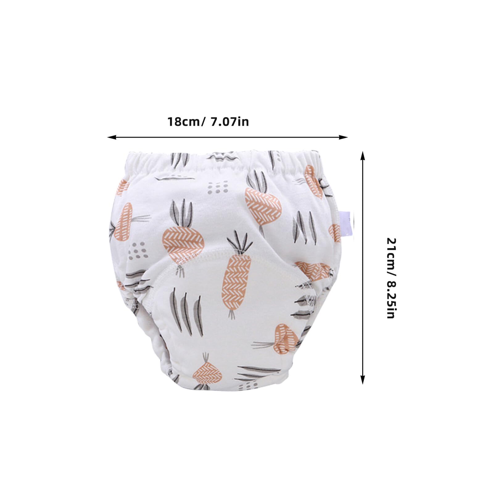 Kisangel Pantalones de Entrenamiento para Bebés de Algodón 4 Piezas, Fáciles de Quitar y Portátiles, Ideales para Viaje y Uso Diario en Bebés de 6-12 Kg