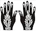 PARTH IMPEX Henna Tattoo Stencils (Pack of 16) Self Adhesive Full Body Paint Designs Template for Temporary Mehndi Drawing Hand Arms Shoulders Chest Lower Back Legs Tribal