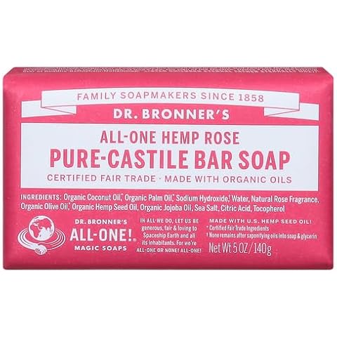 Dr Bronner's 3-in-1 Rose Castile Soap Cover