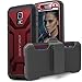 Encased 3315393 Pantera Series Shockproof Case with Built-In Screen Protection & Belt Clip Holster for Galaxy S5 - Red