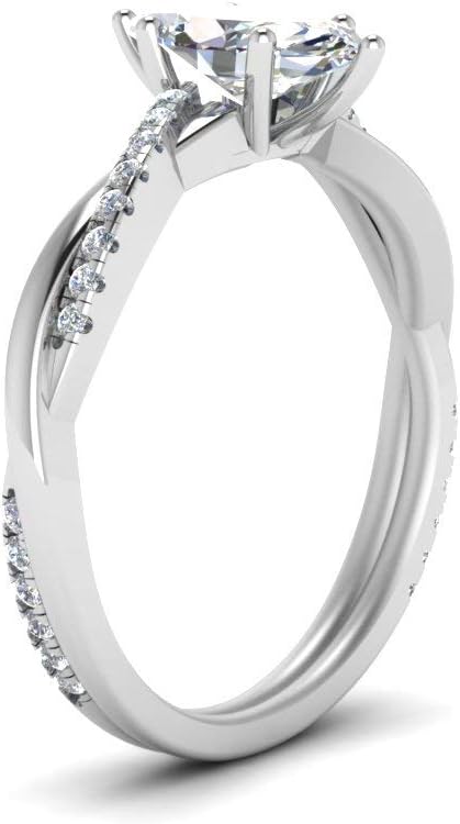 SISGEM Marquise Cut Infinity Twist Engagement Rings Set for Women,1.84/2.84 CTW Moissanite Rings Sterling Silver Wedding Engagement Anniversary Bands Set Free Engraved