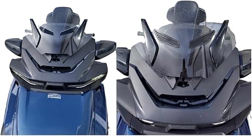 Miniatura 3 de Rejilla negra para BRP Spyder Can-Am RT RTL 2020-2026 Parabrisas delantero protector de vidrio de nuevo insectos viento y lluvia Buena rejilla de