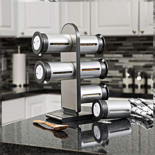 Porta Temperos Magnetico Condimentos 6 Peças Cozinha Casa Restaurante Ima Suporte Geladeira