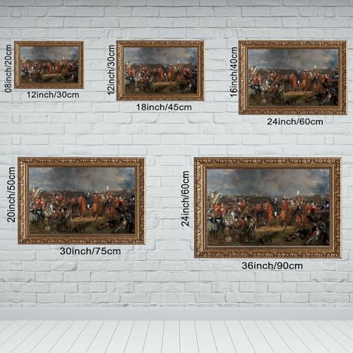 Bataille de Waterloo impression sur toile - Cadre déco murale bureau - 2