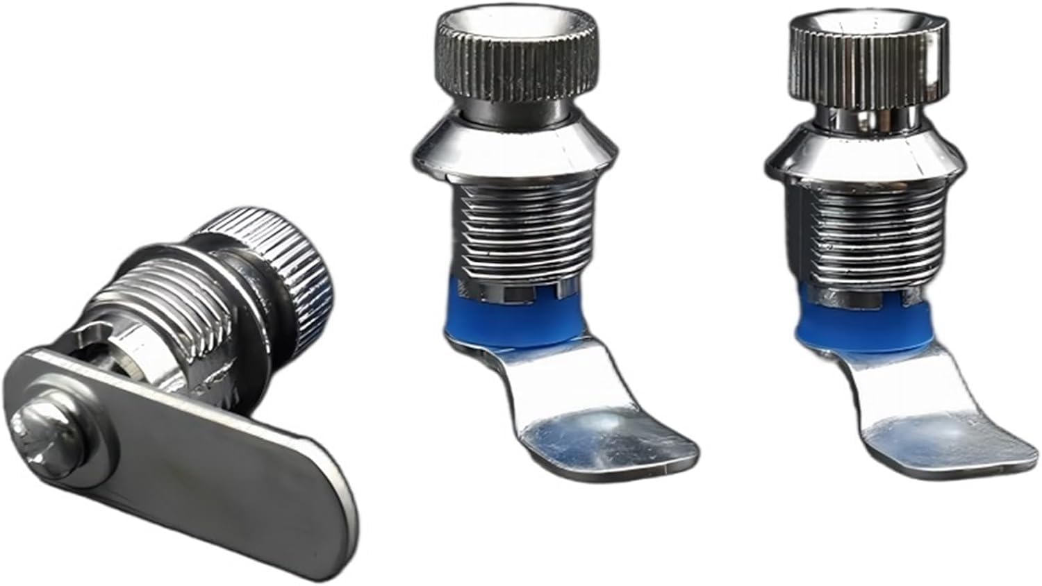 MS403-A Circular Button Lock for Electrical Cabinets – Mechanical Switch, Signal Box Latch, 1 Pack(Zinc Alloy Bent)