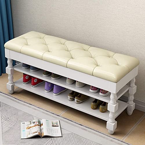 Tabouret à langer d'entrée avec rangement de style américain pour optimiser l'espace - 3