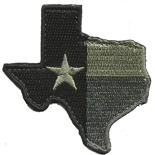 Die-Cut Tactical Texas Patch - Silver/ACU