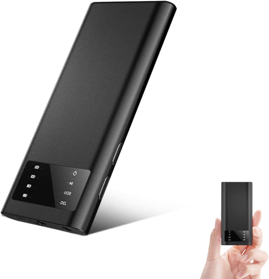 125 Hours Long Recording Time Voice Recorder, Portable Voice Recording Device with LCD Screen, Suit for Lectures Class Interviews Meetings