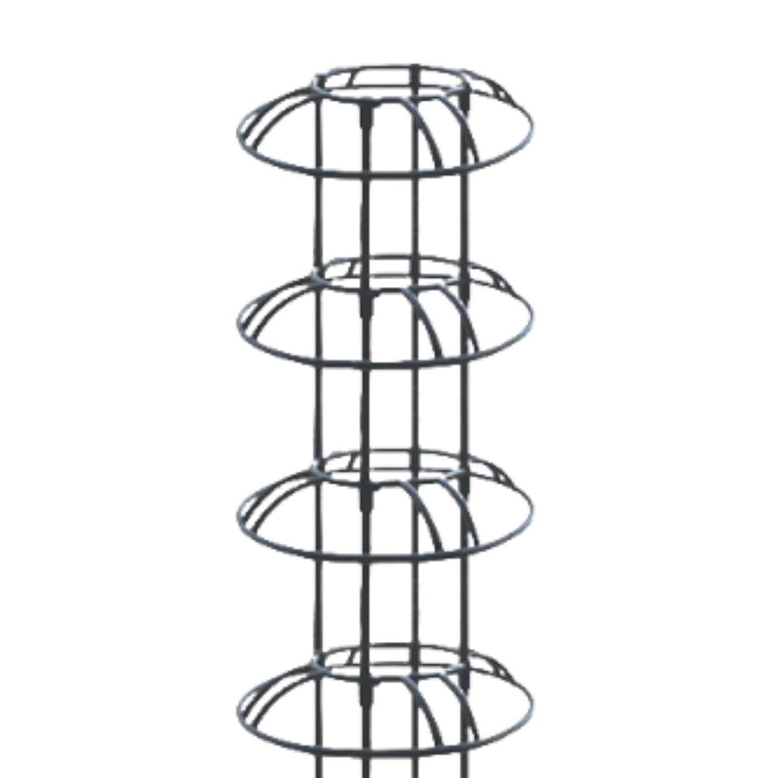 Fenteer Tuteur pour Plantes Grimpantes Obélisque de Jardin Support pour Rosiers Cadre Vertical en Forme de Parapluie en Fer Robuste Adapté pour La Décoration, Parasol Multi-usages 110 Cm