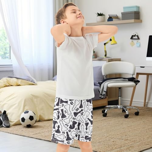 Boys Casual Shorts Athletic Basketball Shorts Funny Kids Gym Shorts with Pocket for Outdoor Activity 7-15 Years3