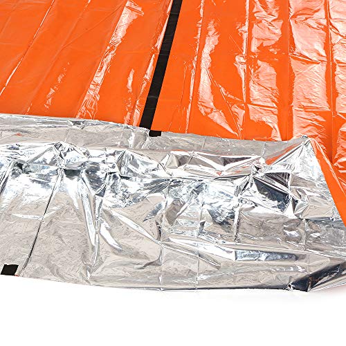 Tenda Tubo, Andoer Tenda Tubo de Emergência Survival O Shelter Rescue Camping Tenda Filme de Alumíni