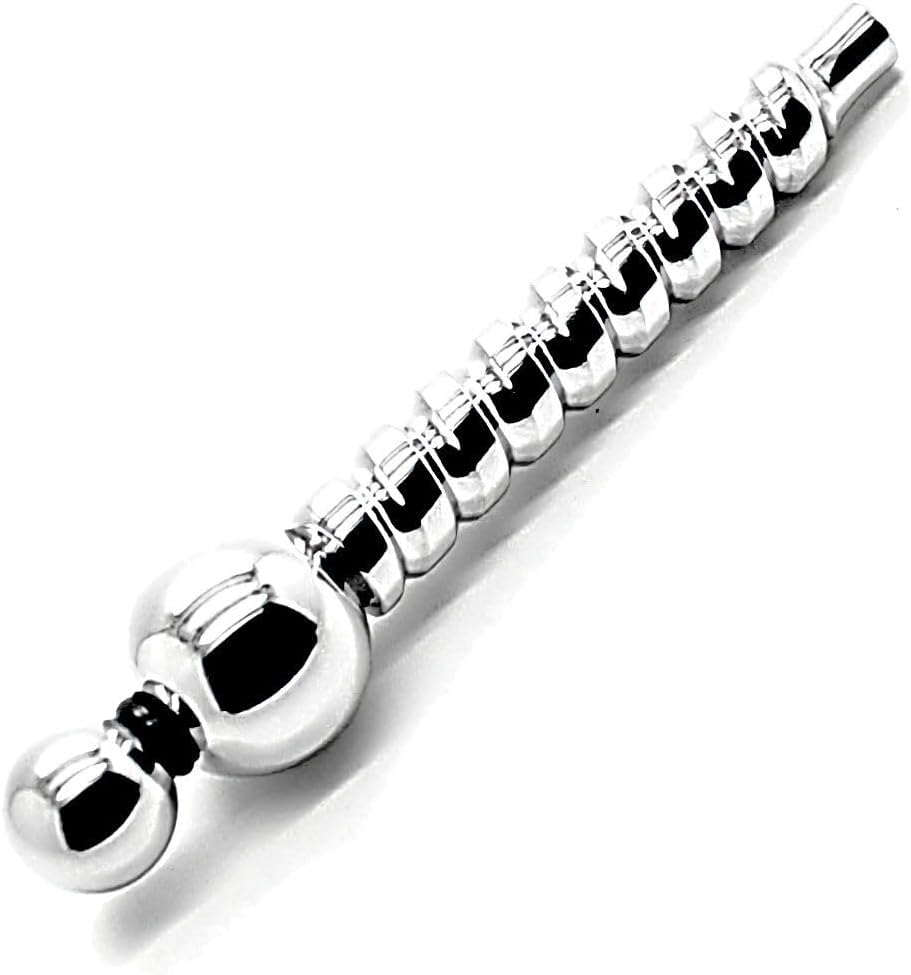 Cock Screw Ball Stopper Penis Plug - 316L Surgical Steel Threaded Ball Pee Stopper Hollow Plug (9-11mm)