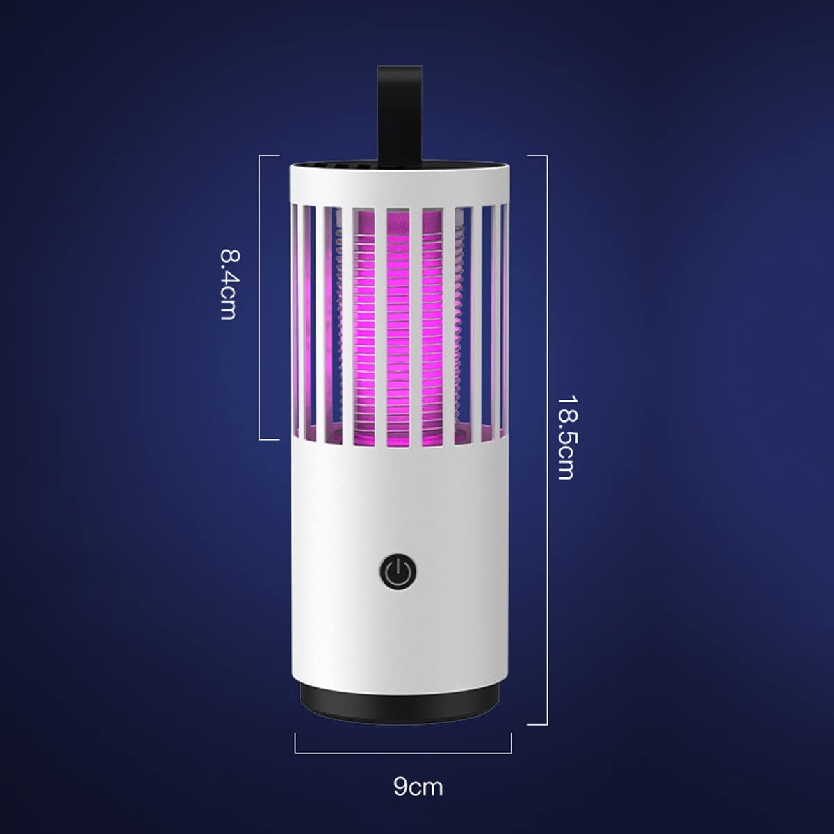 TEmkin Zapper per Insetti, Killer per zanzare, Lampada antizanzare Portatile USB per Interni, Trappola per zanzare da Campeggio, Killer per zanzare con Scosse elettriche (Nero)