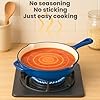 QuliMetal Nonstick Enameled Cast Iron Cookware Set, 5 Pcs Pots and Pans with Lid, Skillet, Frying Pan, Saucepan & Dutch Oven for All Stovetops, PFA Free - Ideal for Sourdough Bread Baking #4