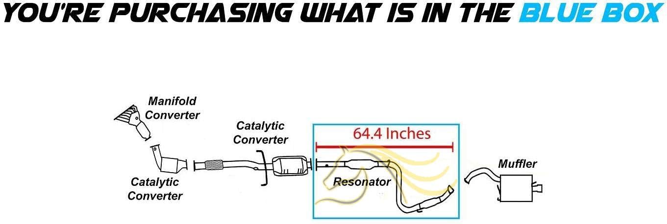 Northeastern Exhaust | Direct Fit Exhaust Resonator Pipe Compatible for 2000-2005 Mitsubishi Eclipse 2.4L | Free Sleeve and Gaskets Included | Automotive Replacement Part