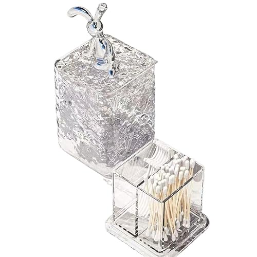 High end Restaurant Toothpick Box, a Toothpick Box that can Enhance the Beauty of the Living Room and Dining Table, Creative Toothpick Box(Transparent white)