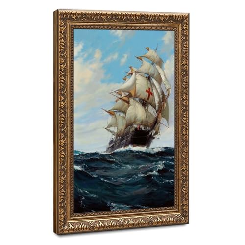 Impression sur toile Dreadnought de Montague Dawson 30,5x45,7 cm