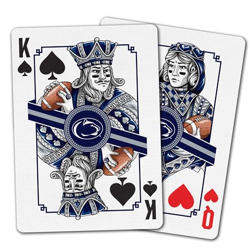 Image of YouTheFan NCAA Officially-Licensed Playing Cards - Original Artwork on All face Cards and Jokers - Team's Official Colors - Quality Linen Texture - Designed in The USA