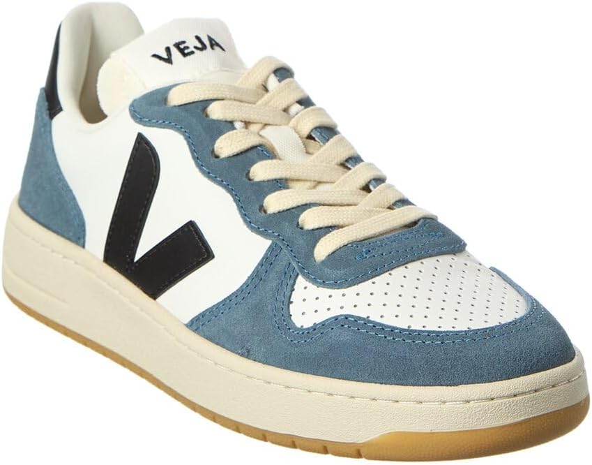 VEJA Women's V-10 White Black California EU 39 (US Women's 8) Medium
