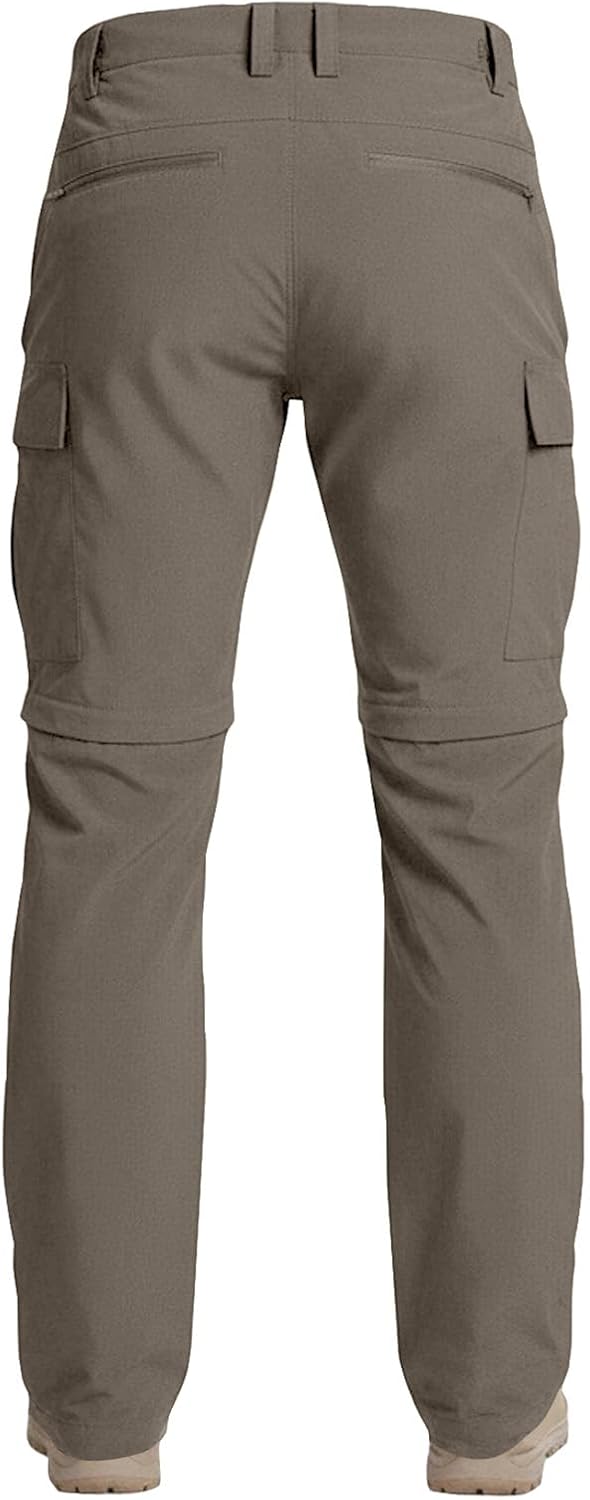 Men's Convertible Hiking Pants Zip Off Quick Dry Cargo Pant with Pockets for Camping Travel Outdoor