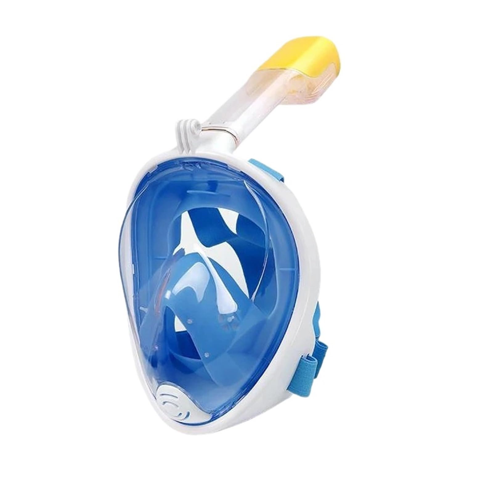 Maschera per Lo Snorkeling, Accessori per Immersioni Subacquee, Antiappannamento, Maschera Integrale per Immersioni, Maschere Respiratorie, Sicure, Impermeabili, per Il N（Blue-Black）