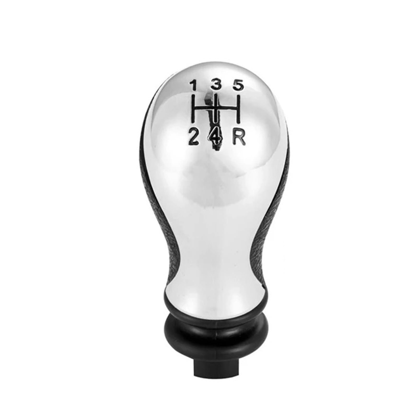 Jxewmtmc Chrome For Citroen For C5 For Xsara For Picasso Gear Shift Knob Lever Shifter Head Gear Stick Shift Cover(Chrome)