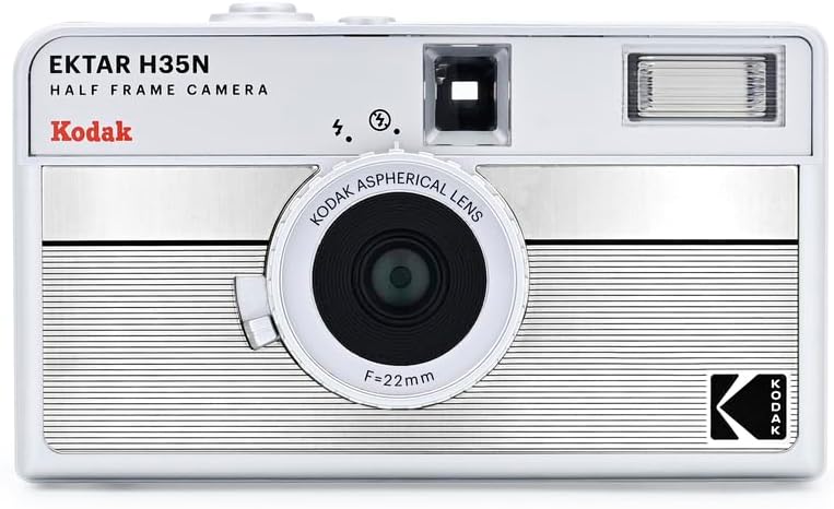KODAK EKTAR H35N półramkowa kamera filmowa, 35 mm, wielokrotnego użytku, bez ostrości, funkcja żarówki, wbudowany filtr gwiazdkowy, powlekany ulepszony obiektyw (folia i bateria AAA nie są dołączone)