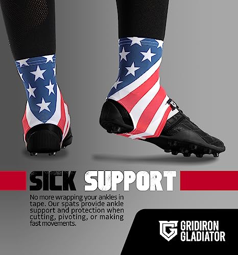 Gridiron Gladiator Cleat Covers - Football Spats - Football Cleat Cover - Cleat Spats for Soccer, Baseball & Softball - Thumbnail 5
