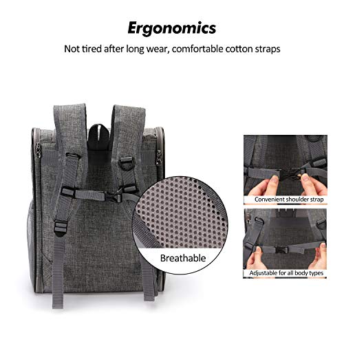 PETCUTE Zaino Porta Cane Borse Trasportino per