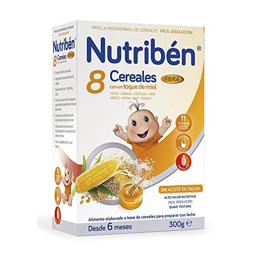 Nutribén Papilla 8 Cereales Miel Fibra - 300 gr