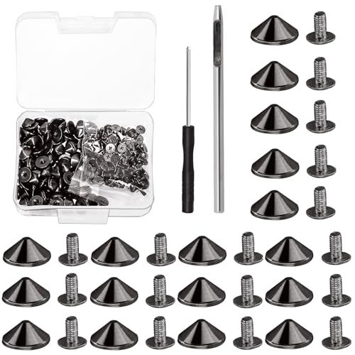 Pernos de cono de punta de bala 4,7 mm para manualidades de cuero con herramientas 2