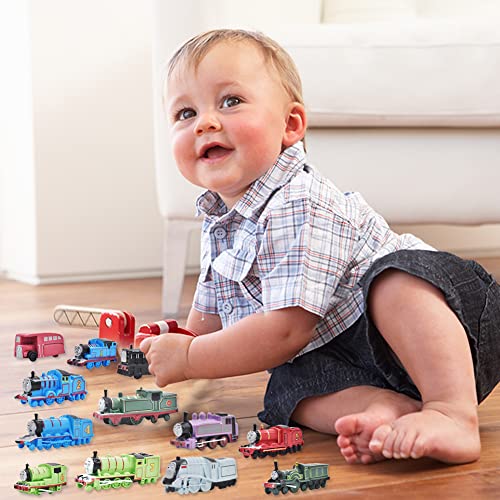 Thomas & Friends Mini-autoset, 12 stuks, mini-bouwvoertuigen, Thomas de kleine locomotieve, mini-auto's voor kinderen… - Image 5