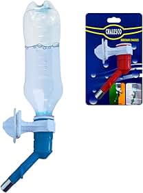Chalesco Bebedouro para Pet com Bico Dosador – Ideal para Gaiolas e Caixas de Transporte, Cores Sortidas, Prático e Higiênico