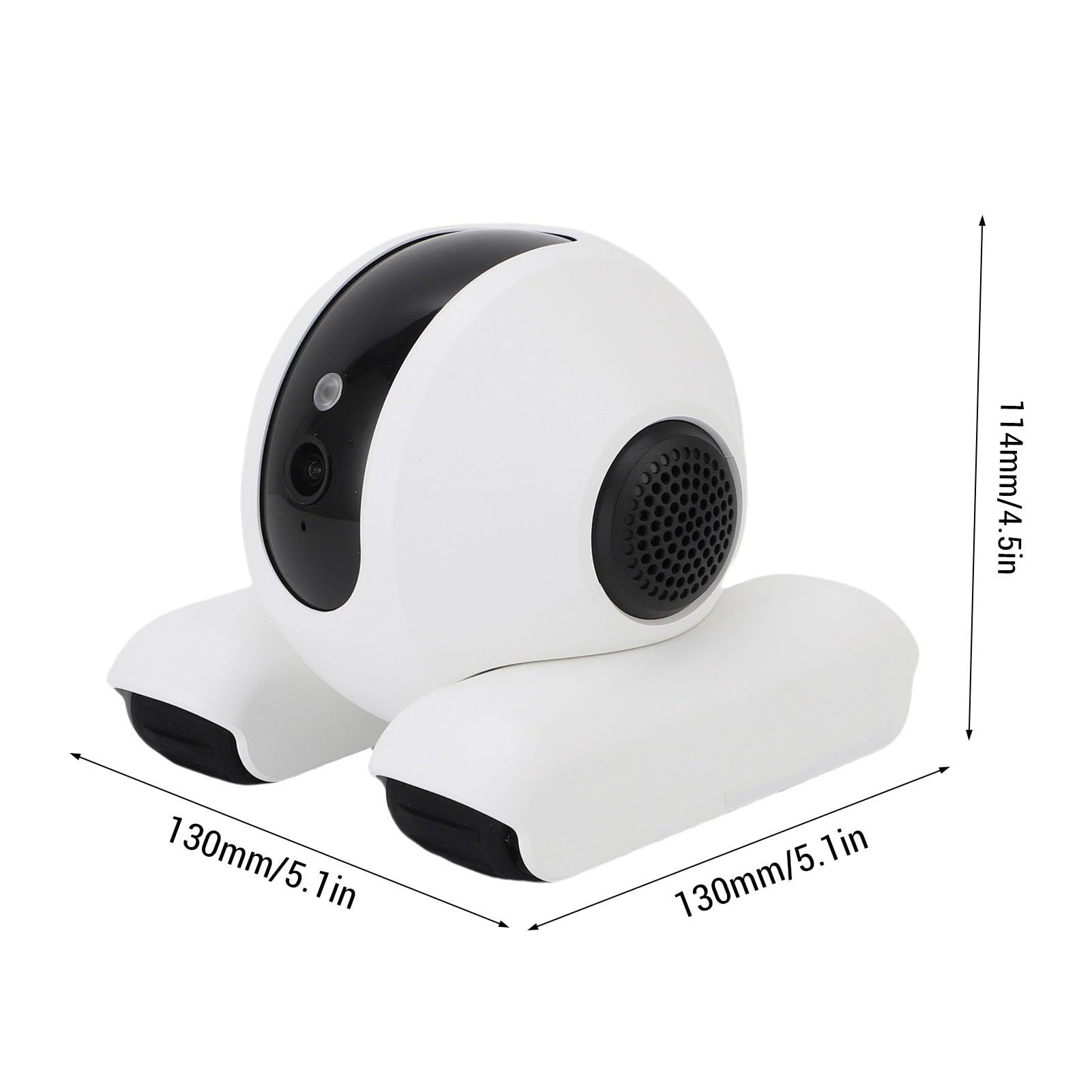 Cámara de vigilancia 360 ° WiFi -WiFi -Detección de movimiento 2 vías habla cámara portátil PET con App Burlarse de PET -Funciones para interiores