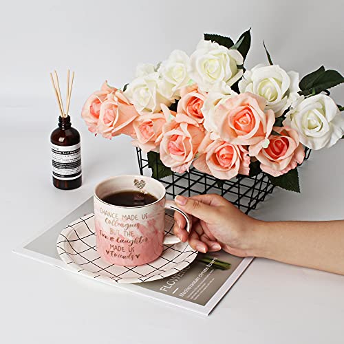 Christmas-Gifts-for-Coworker-Female-Friends-Best-Going-Away-Coworkers-BFF-Birthday-Gift-for-Women-Work-Bestie-Friend-Going-Away-Farewell-Present-Chance-Made-Us-Colleagues-Pink-Coffee-Cup